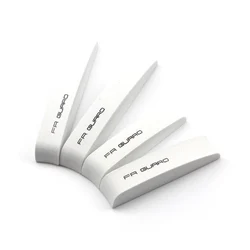 Set of 4 Car Door Edge and Mirror Protection Strips - Anti - Collision Rubber Guards (White)