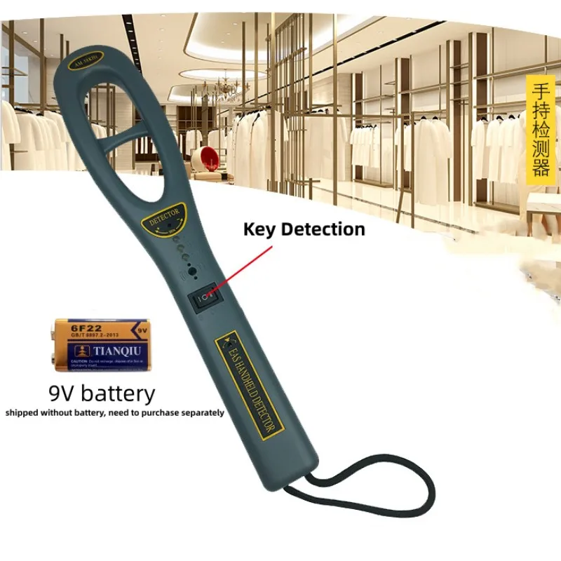 58KHZ EAS Acoustic Magnetic Anti Theft Tag Handheld Detector for Supermarket Factory Use