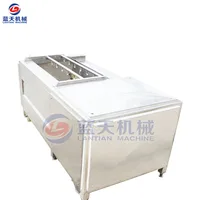 Automatic Root Vegetable Roller Brush Cleaner Ginger Carrot Radish Sweet Potato Ginger Washing Cleaning And Peeling Machine 2