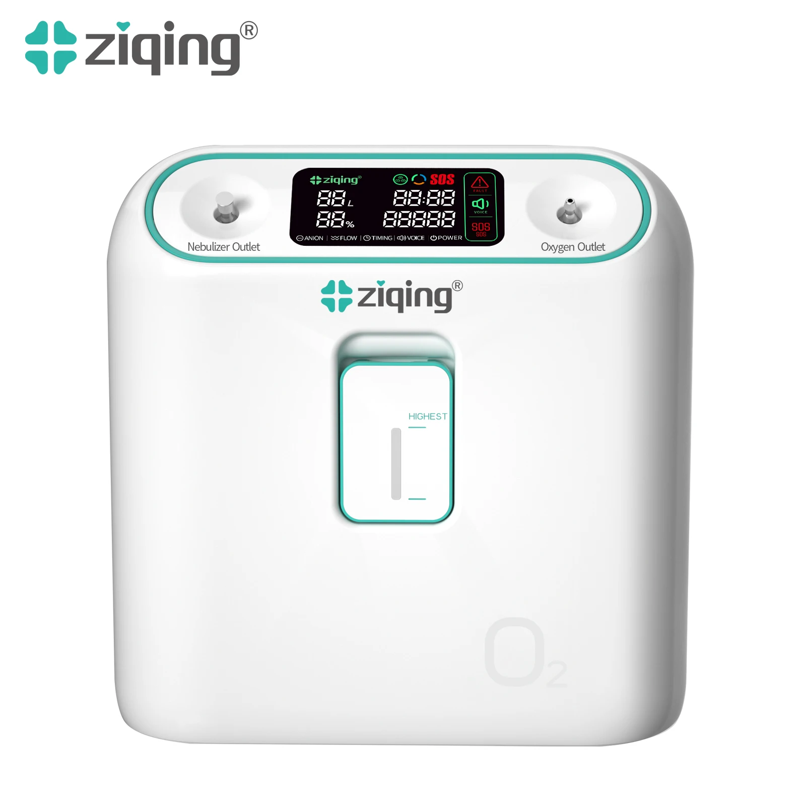2-9l/min רכז חמצן נייד עבור עיצוב נסיעות הביתה עיצוב 96% טוהר גבוה עם מכונת חמצן nebulizer