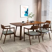 Table à manger en bois pour cuisine, console de salon, table à manger nordique moderne de luxe, table de designer portable, meubles de maison 4