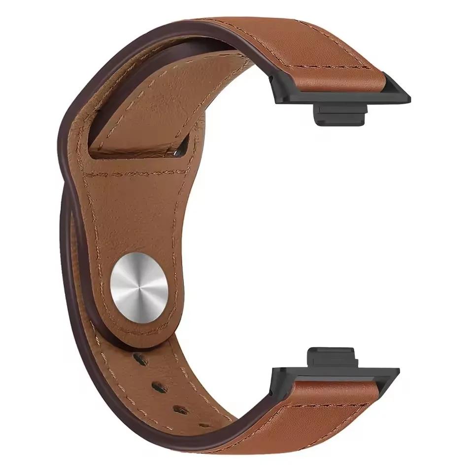 Premium Leather Strap Wristband for Smartwatches - Elegant Accessory Bracelet