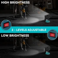 Feriales 8-Zoll Profi-LED-Arbeitsleuchte – Kompatibel mit Makita 18V – 5400LM Superhell & 120° Verstellbar – Mit USB & Typ-C Ladefunktion 1
