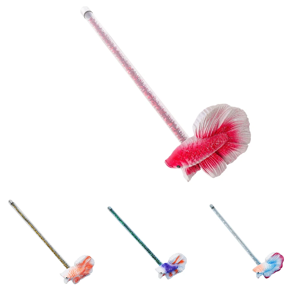 Betta engaging training wand fighting fish training stick active aquariums wand fish tanks accessories resin decoration