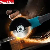 Makita – meuleuse d'angle sans balais DGA404, 125mm, batterie Li-ion, coupe sans fil, polissage, meulage pour batterie Makita 18V, Original 3