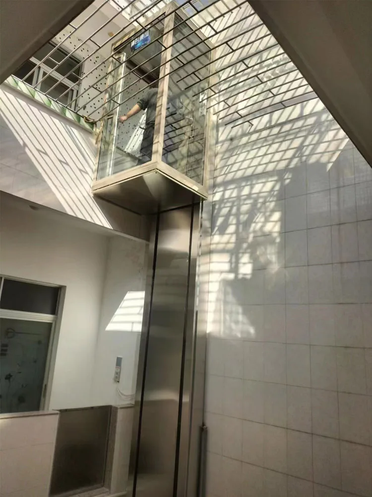 2-4 Floors Cheap Residential Elevator Lift Small Home Lift House Elevator with Cabin