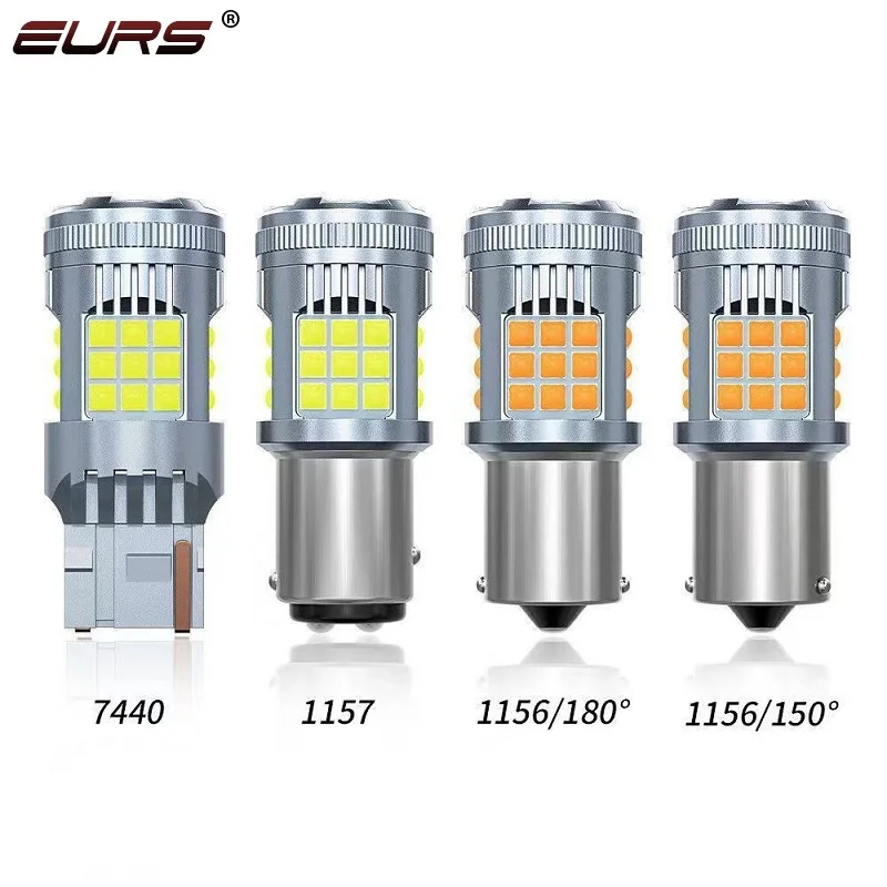1X P21W BA15S LED 1156 PY21W BAU15S BAY15D 1157 P21/5W T20 7440 7443 LED  Canbus ڵ  õ  극ũ Ʈ 12V 24V