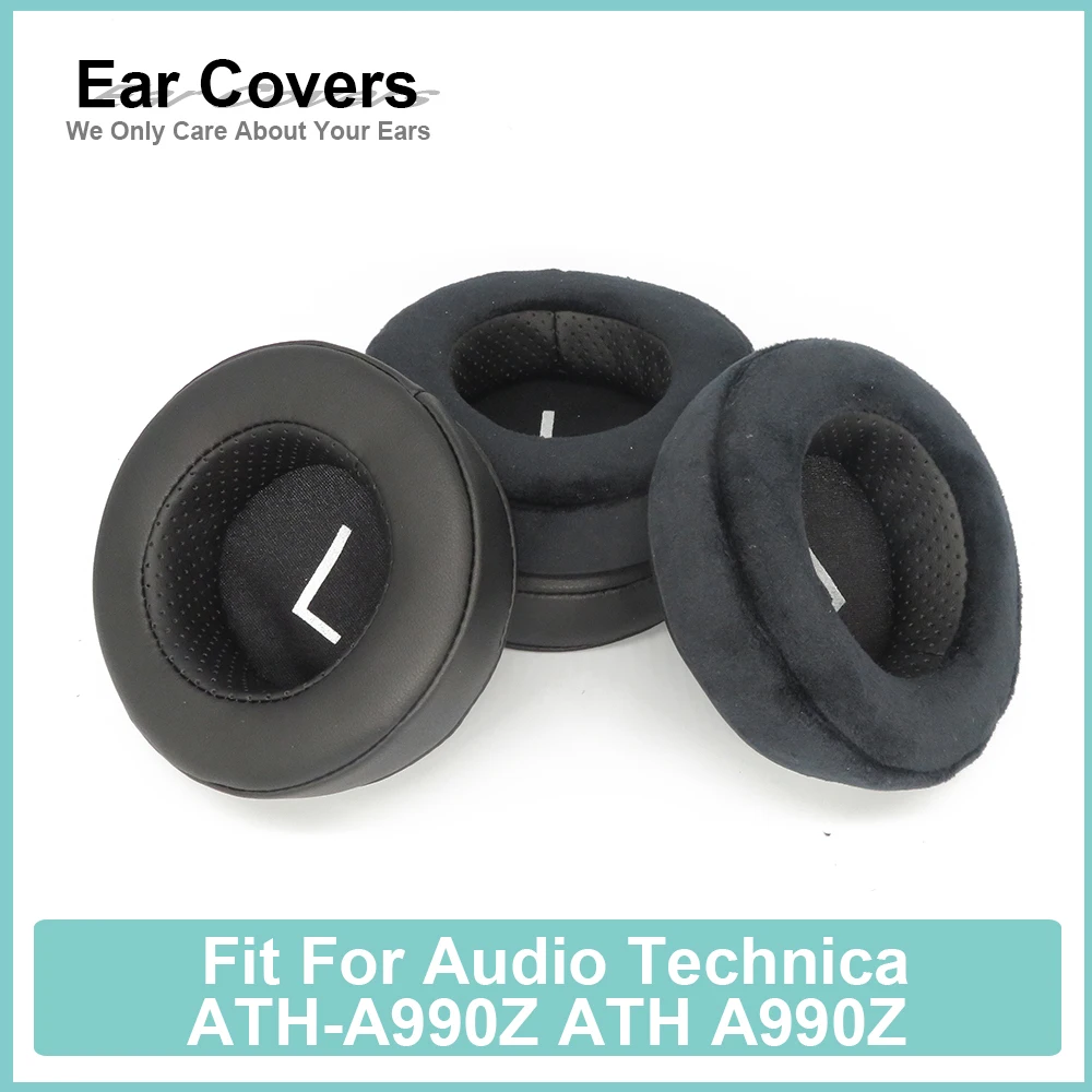 Earpads para o Áudio Technica Ath-a990z Ath A990z Fones de Ouvido Almofadas Almofadas de Veludo Proteína Espuma Memória