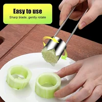 Extracteur de noyau Portable en acier inoxydable, extracteur de noyau de fruits et légumes, outils de cuisine pour éplucher les piments, les Melons 3