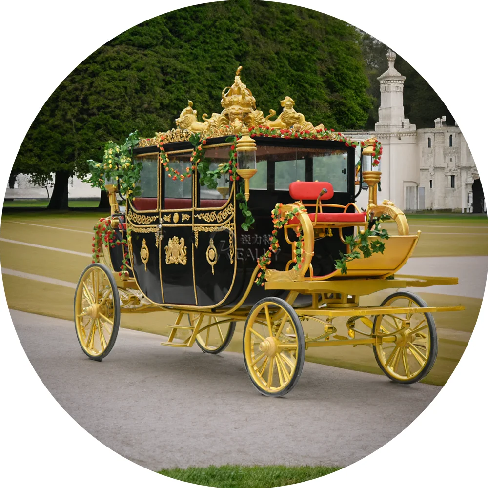 Best Selling Sightseeing Electric Marathon Royal Horse Carts/Horse Wagon/Horse Carriage For Sale