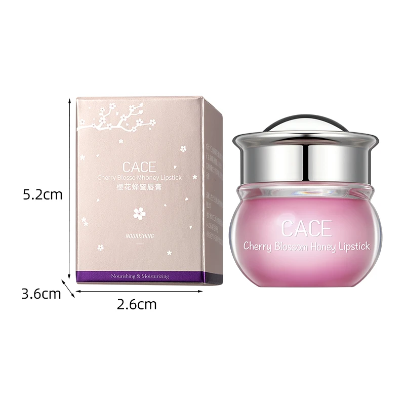 Lip Balm Lip Makeup Lip Oil Lip Plumper Cherry Honey Lip Oil Moisturizing Lipgloss Nourishing Lip Plumper Oil Care Makeup Smooth Cherry blossom Balm 5g Cosmetic