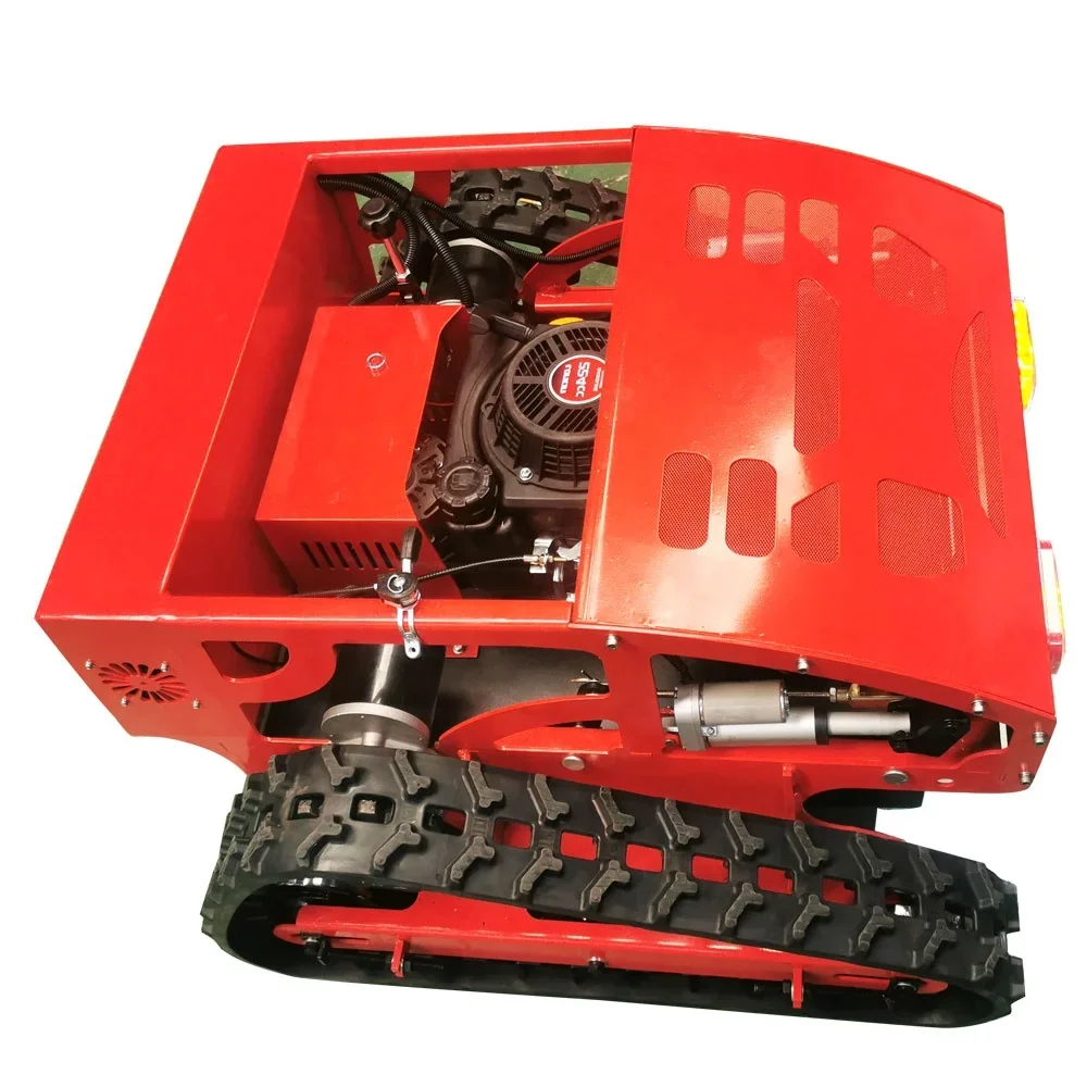 

Crawler Type Lawn Mower Remote Wireless Control Orchard Mowing Robot