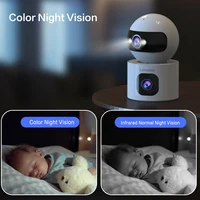 Lenovo 4K IP Camera 5G WiFi Dual Lens Smart Home Auto Tracking CCTV Camera Wireless Surveillance Camera Security Baby Monitor - Image 5