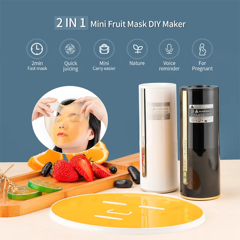 New DIY Fruit Juicing Natural Mask Machine Self-Made Vegetable Fruit Juicer Juice Automatic Collagen Face Mask