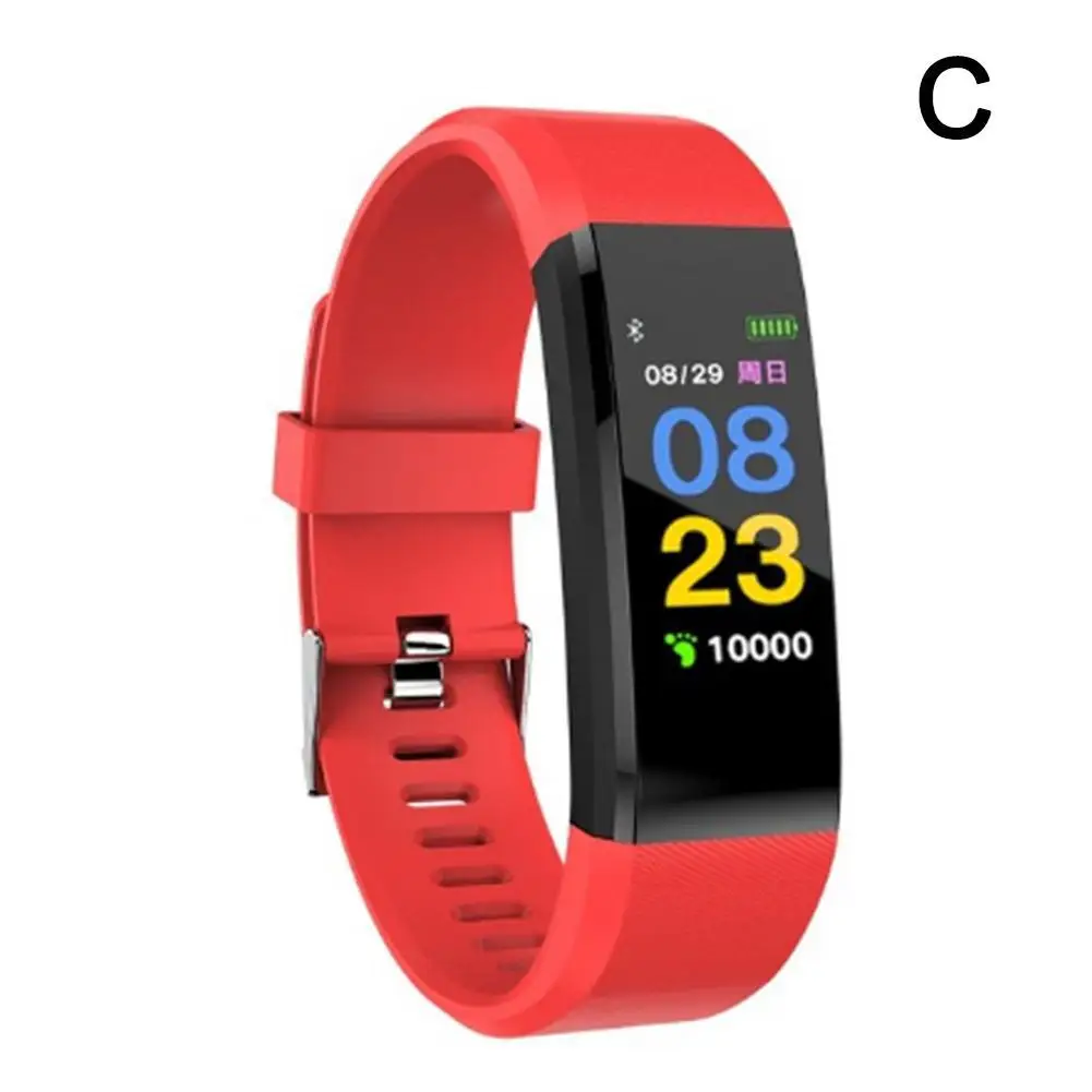 HD Color Screen 115plus Smart Band Heart Rate Health Watch Waterproof Sports Bracelet