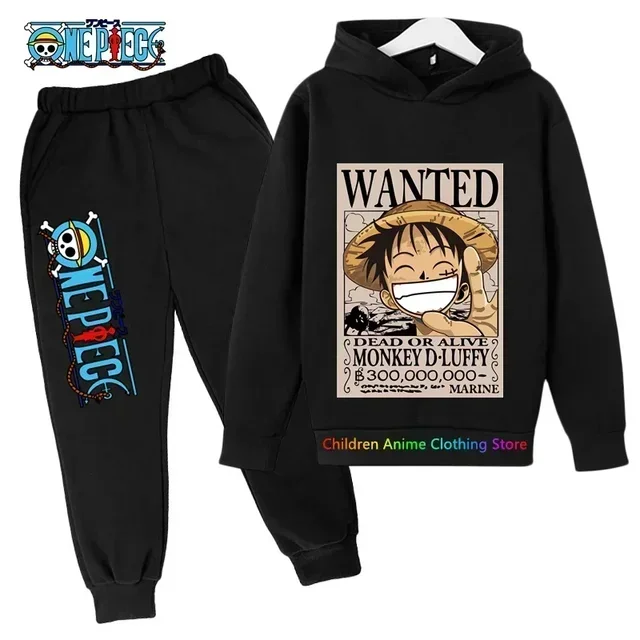 thumbnail image 1 of Conjunto de sudadera con capucha de One Piece de Anime nuevo de 2023, sudadera de Sonic para niños, jersey de Stranger Things, ropa de moda para bebés y niñas, 1 of 4