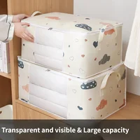 Visual Quilt Storage Bag Household Wardrobe Quilt Clothes Organizer Large Capacity Blanket Sorting Bags Dust-proof Moving Bag 2