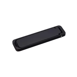 Ultra-Thin Folding Metal Phone Stand - Invisible Portable Desktop Holder (Black)