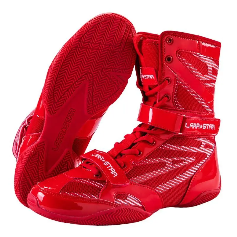 Men's and Women's Lightweight and Breathable Sports Shoes Wear-resistant Boxing Shoes Large Size Comfortable Wrestling Shoe