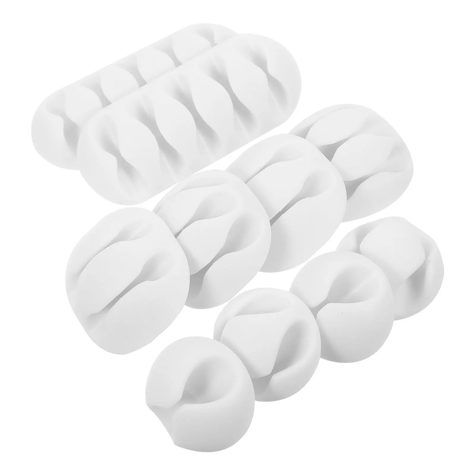 10Pcs 케이블 정리 도구 데스크 와이어 관리 플라스틱 사랑스러운 다목적 와이어 홀더 홈 오피스 데스크탑 코드 보관용