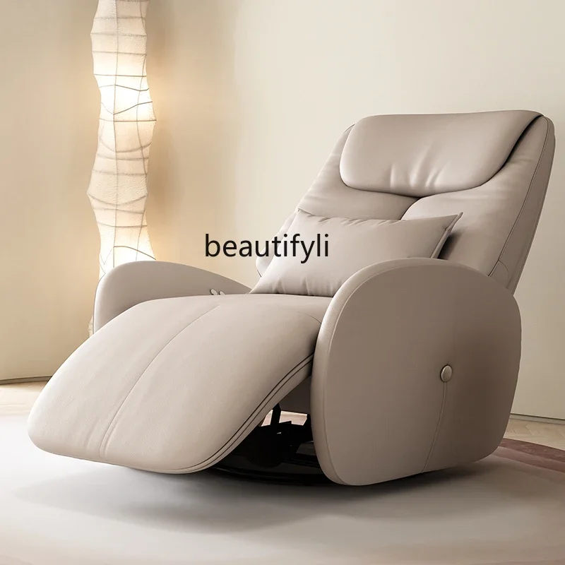 

Single Sofa Electric Recliner Lazy Multi-Functional Leather Leisure Rocking Chair Couch