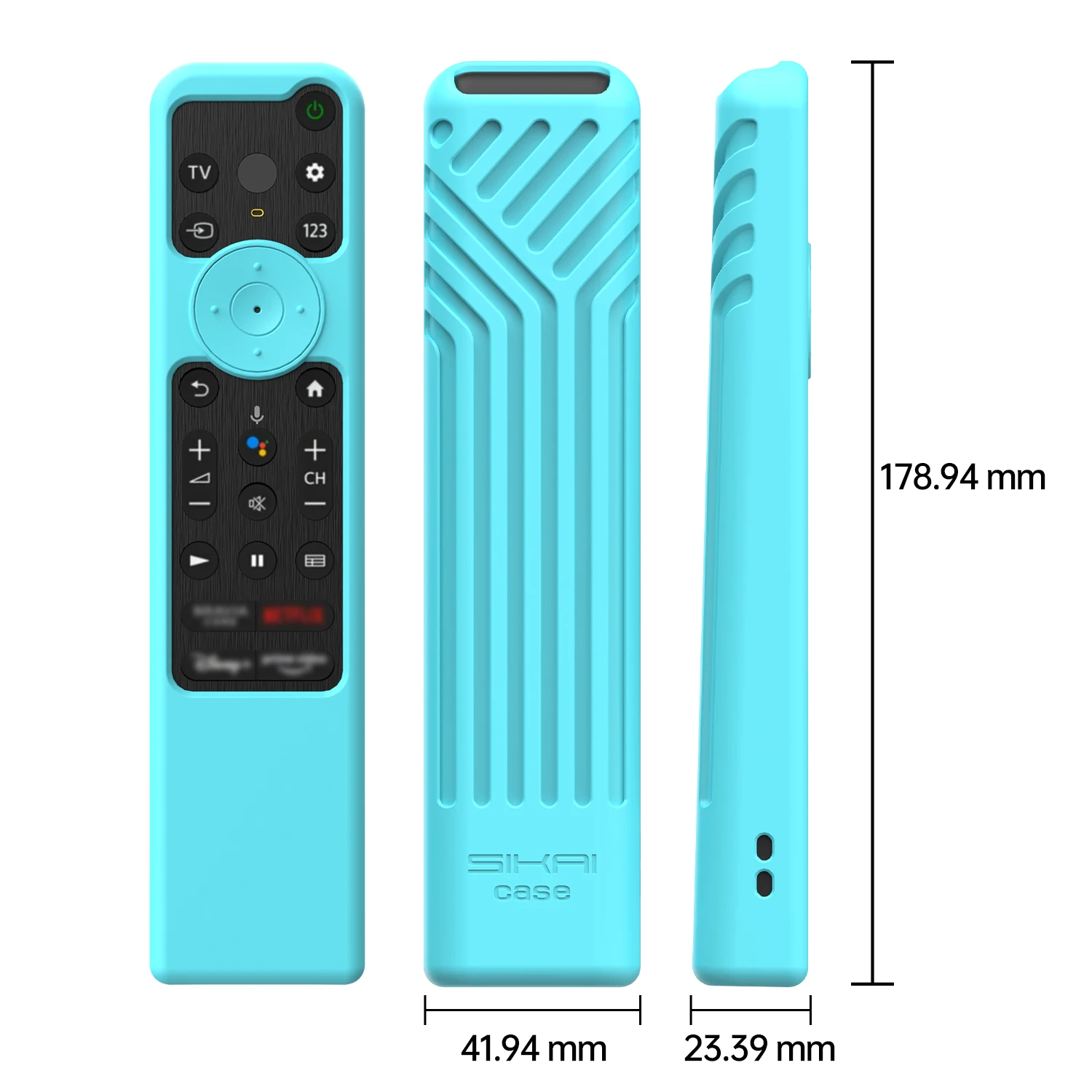 Silicone Case for Sony BRAVIA TV RMF-TX800P RMF-TX800U RMF-TX900U 900C Remote Control Protective Cover with Anti-Lost Lanyard 5