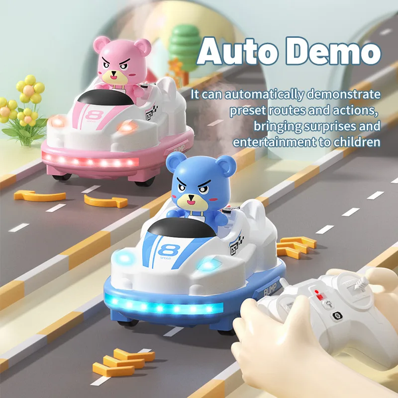 JJRC new simulation collision spray bumper car parent-child interaction fun children's toy remote control car English version 4