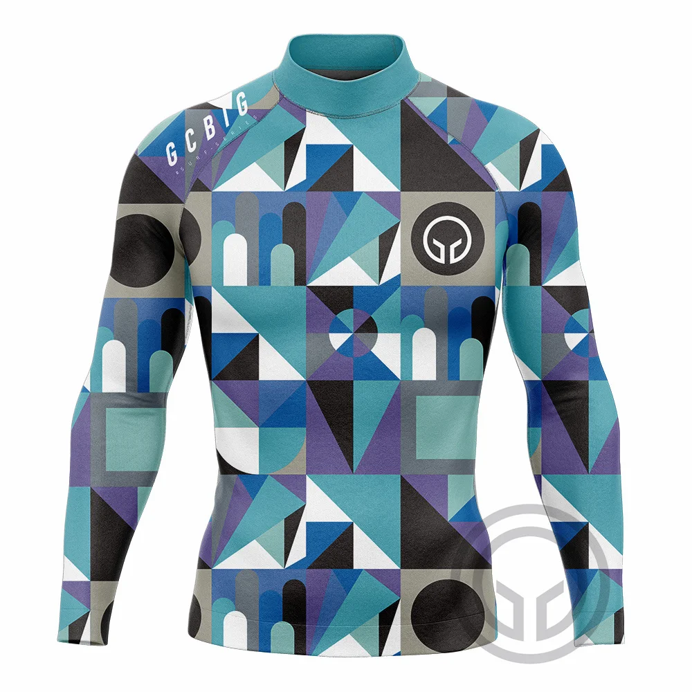 New Men Swimming T-shirt Swimsuit Beach Swimwear Long Sleeve Surfing Suit Surf Clothes Summer Long Sleeves Apparel