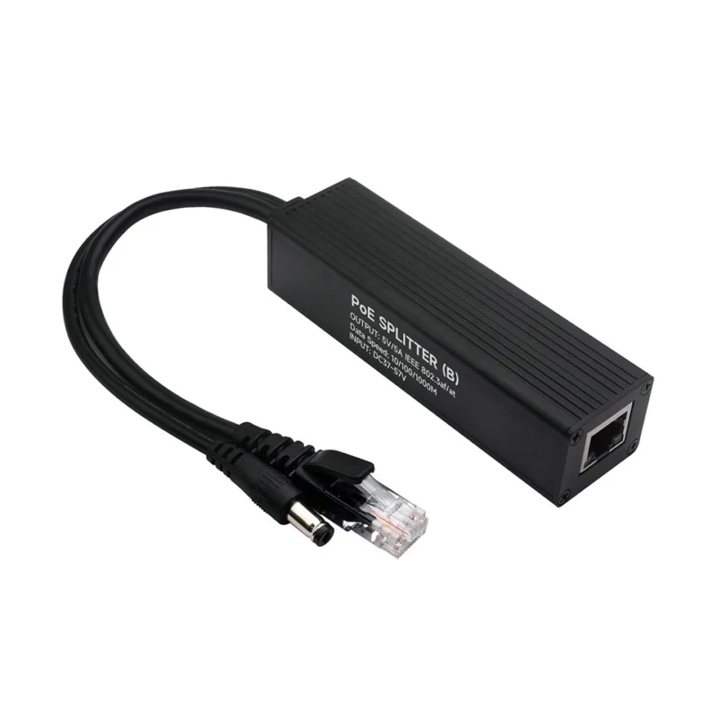 Industrial Gigabit PoE Splitter Options for 5V 5A Type-C/DC Power Output Port Onboard MPS Control Chip Safer And More Stable