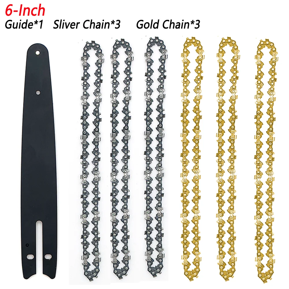 4 6 8 Inch Chains for 4/6/8 Inch Electric Saw Chainsaw Chain 6 Inches Electric Saw Parts 4 6 8 Inch Chainsaw Guide Plate small cordless leaf blower