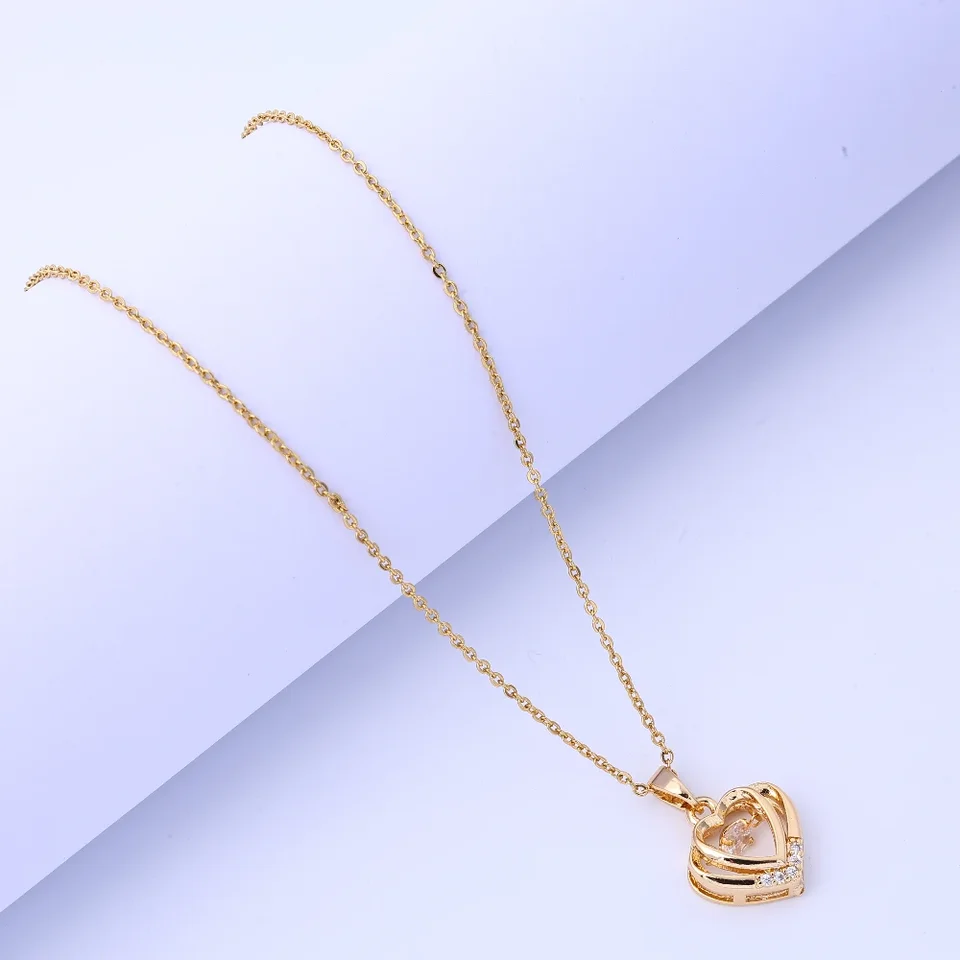 Elegant Titanium Steel Heart Necklace