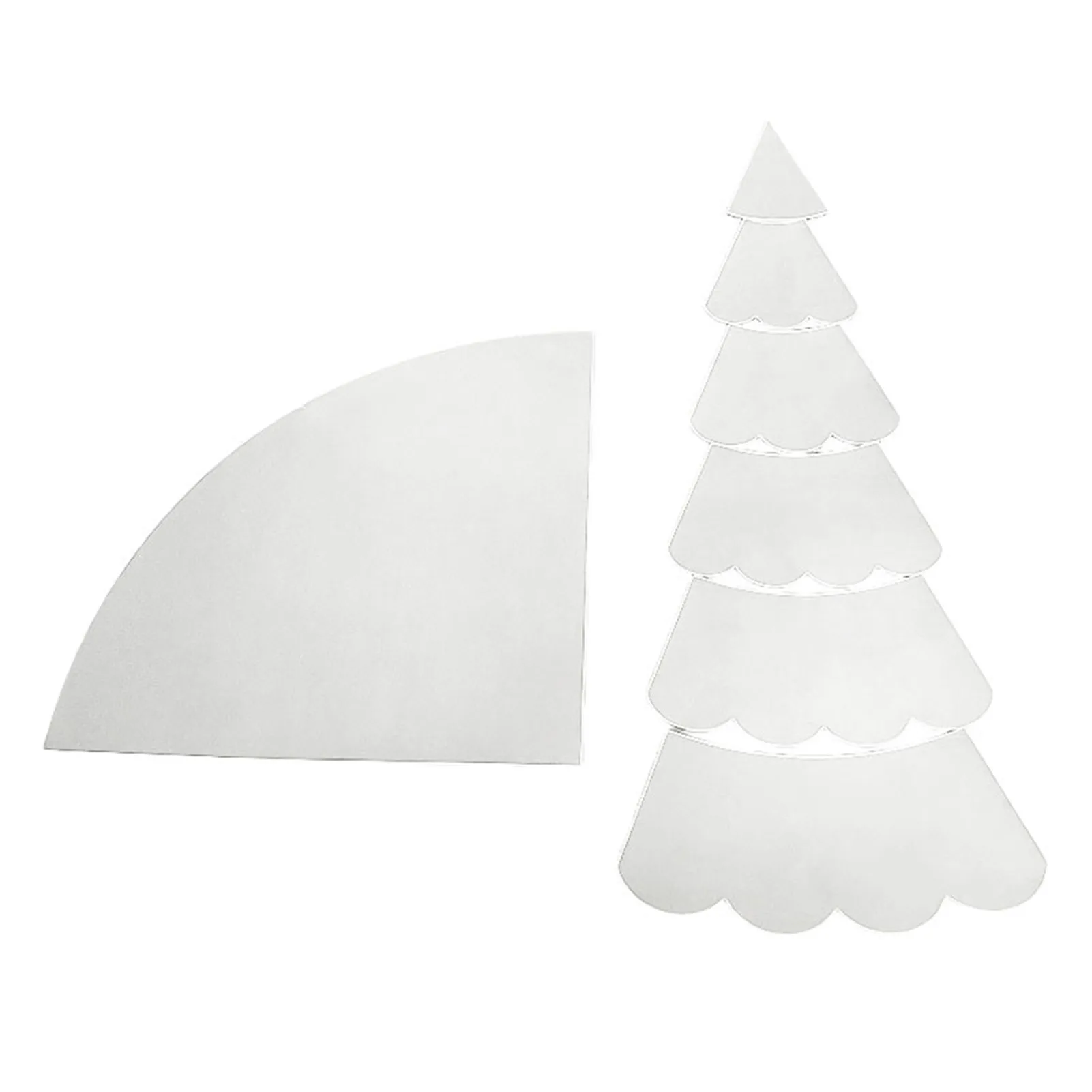 1PCS Creative Christmas Tree Quilting Ruler Acrylic Sewing and Sewing Ruler DIY Sewing Template Sewing Tool Quilting Accessories