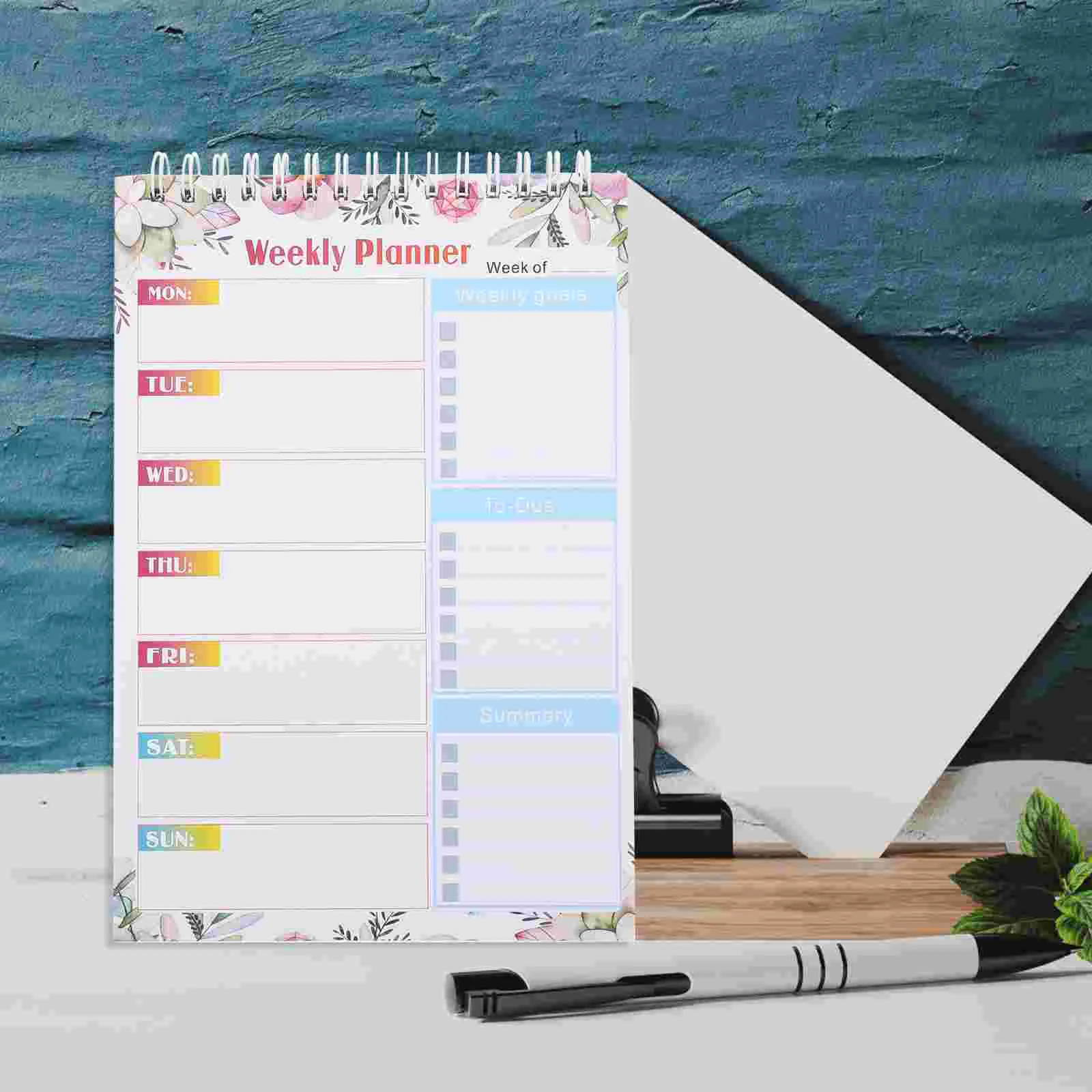 

Daily Planner Notepad Spiral Binding Undated Planner Schedule Planner To Do List Planner