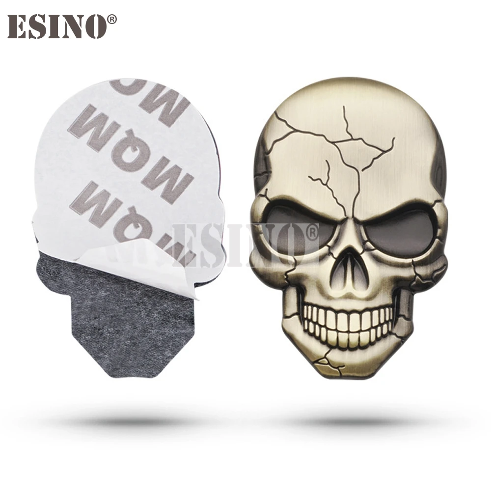 Autocollant Drapeau Japon Résine 3D Relief Crâne Voiture Moto Skull Adhésif