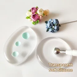 Pottery Tool Soft Silicone Pad Modeling Dotting Tool Polymer Clay Mold for DIY Ins Earrings Handicrafts Petal Making Accessories