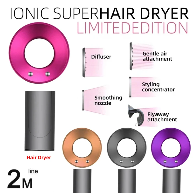 New Leafless Negative Ion Hair Dryer Quick Drying Professional Personal Hair Care Styling Negative Ion Salon Dryer