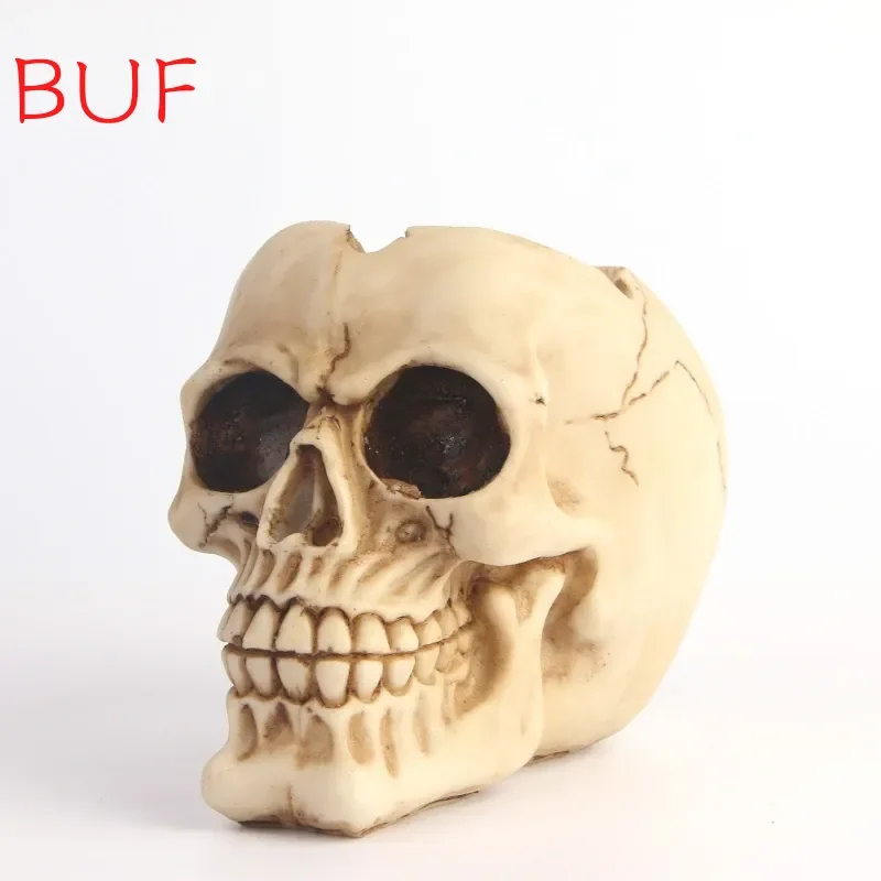 

Resin Ashtray Skull Smoking Accessories Human Head Skull Statue Home Desk Decorations Skull Crafts Ornaments Ash Tray Gift