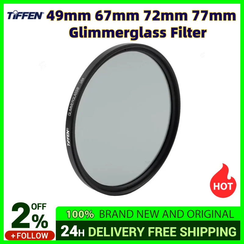 Tiffen Glimmerglass Filter 49mm 67mm 72mm 77mm Soft Focus Glimmer Glass
