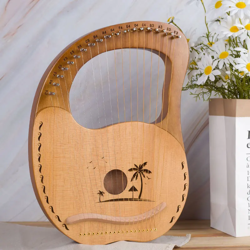 リラハープ 木製 本体と付属品 リラハープ 木製 本体と付属品