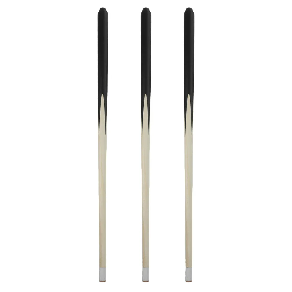 

3 Pcs Mini Pool Cue Entertainment Billiard Tool Wood Sticks Sport Accessories Portable Wooden Kids Child for