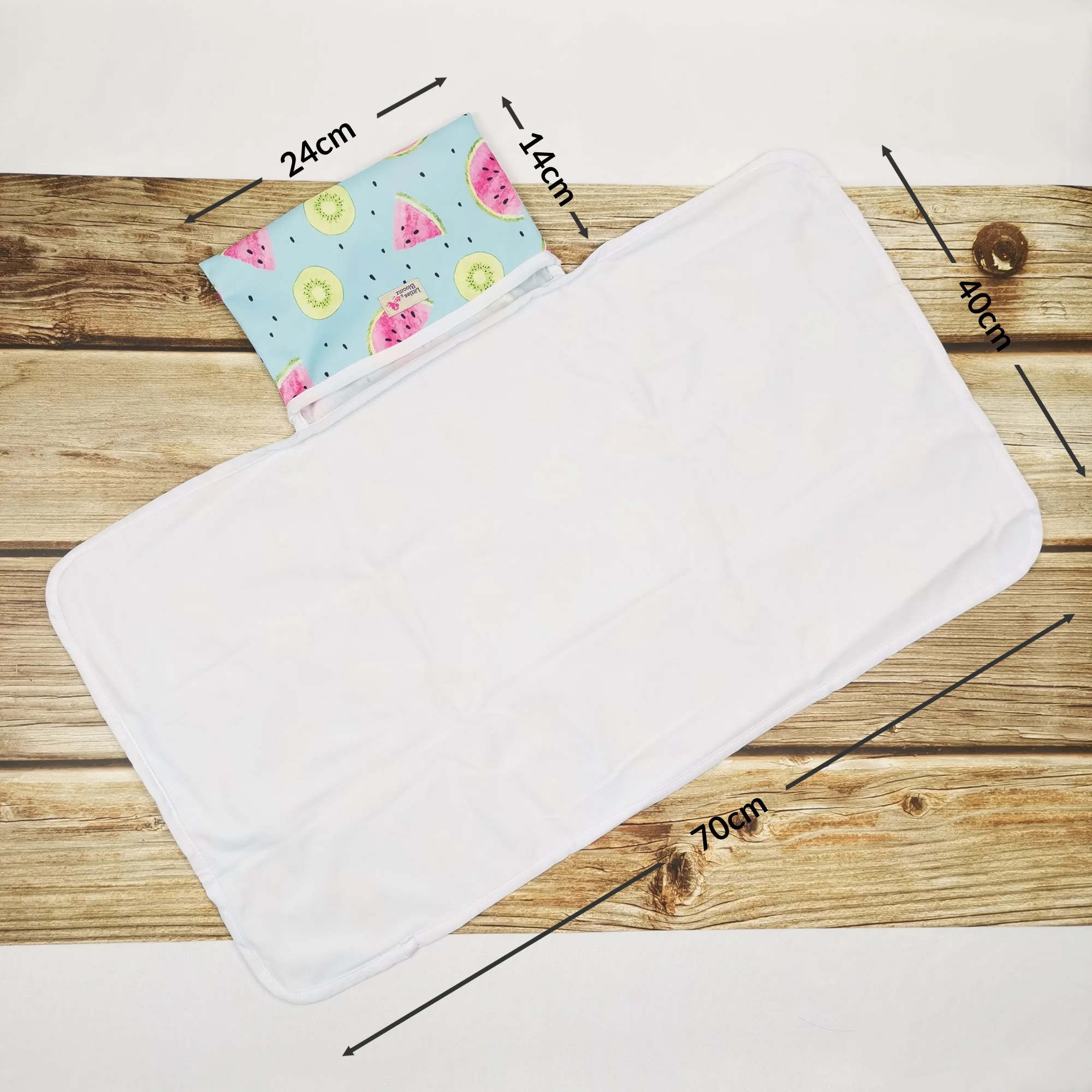 [Littles&Bloomz] 2pcs/set Baby Washable Foldable Portable Travel Compact Nappy Diaper Waterproof Floor Change Changing Mat Play