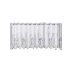 White Lavender Spray Flower Short Curtains, Living Room Bedroom Window Decorative Curtains, Kitchen Cabinet Blocking 4