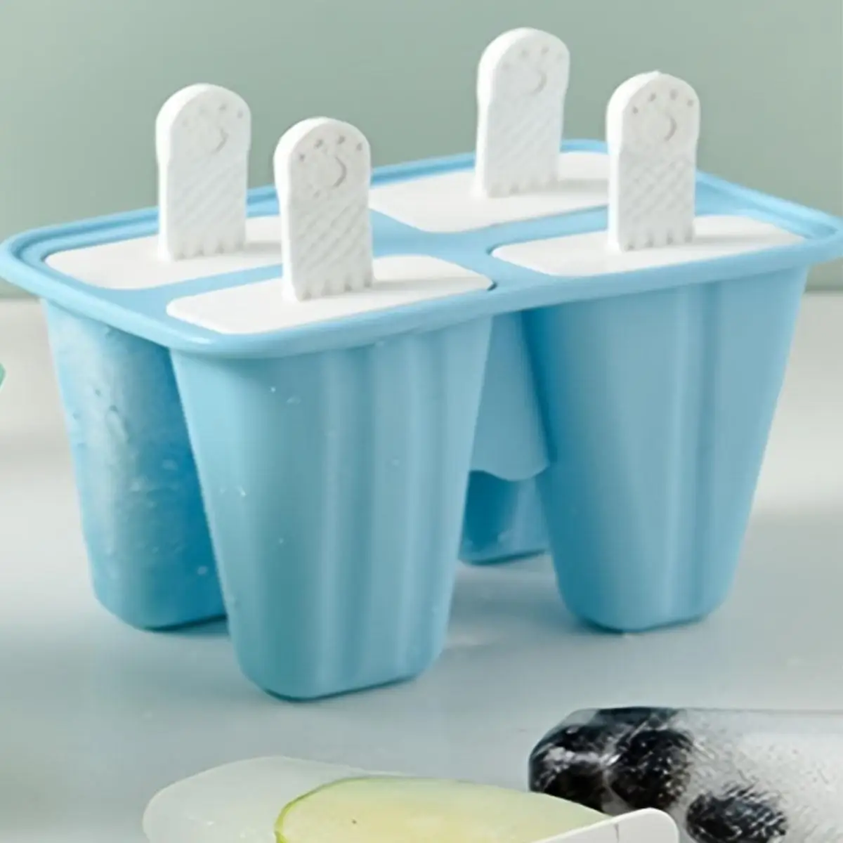 Ice Pop Mold Silikon Ice Pop Modell Ice Pop Modell Wiederverwendbare Easy Release Ice Pop Maker (mit Trichter, Bürste) – Detail 12