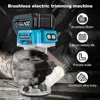 Brushless 6 Speeds Electric Trimmer Aluminum Alloy Base Cordless Wood Router Woodworking Engraving Slotting for Makita Battery 3