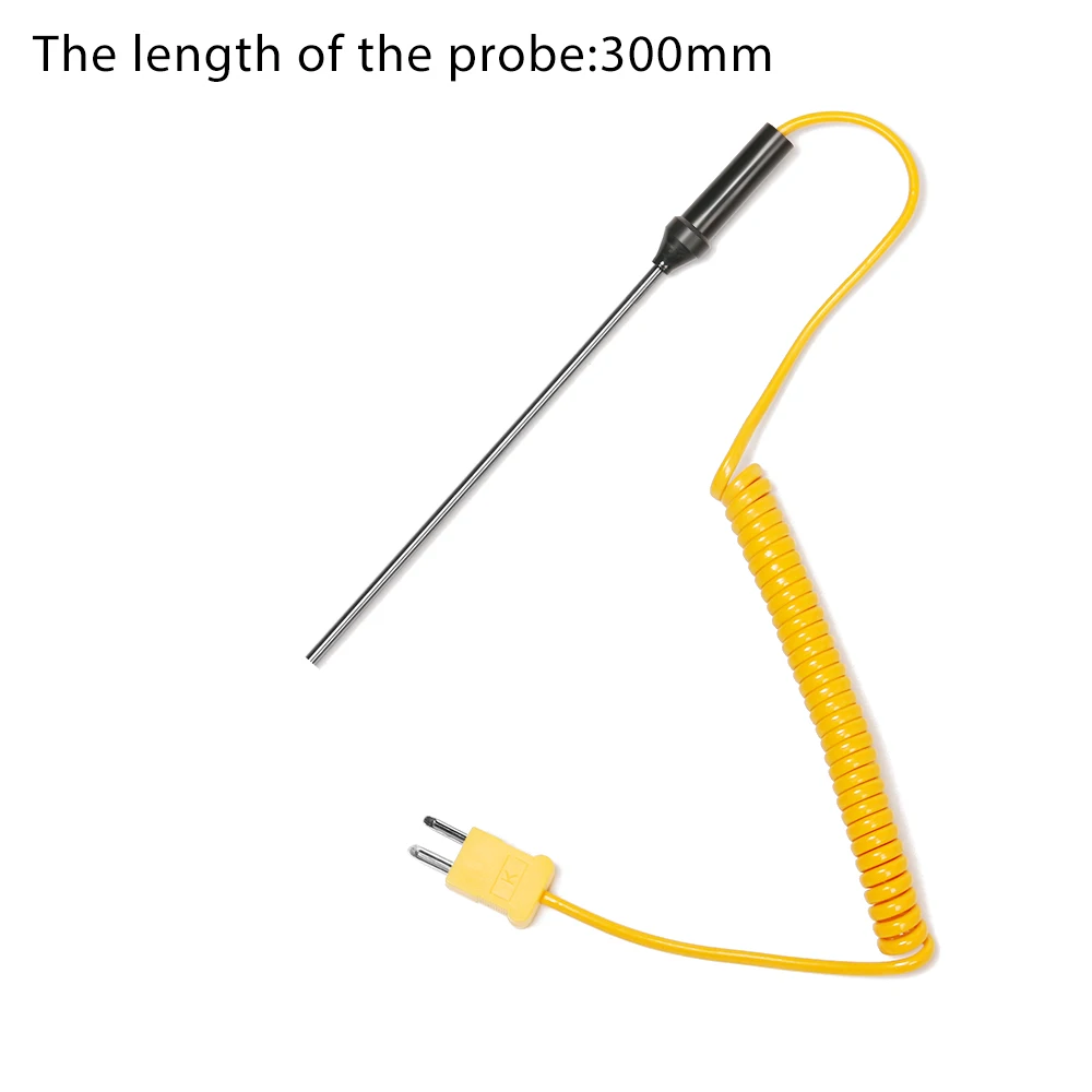 Description Picture 6 of itemK-Type Thermocouple Probe Sensor -50°C to 1200°C Temperature Instruments Controller with Wire Cable Measuring Tools 100-500mm