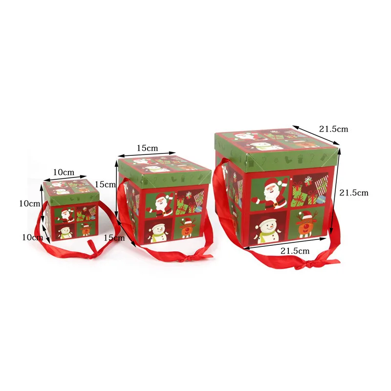 Personalized Christmas Eve Foldable Gift Box - Holiday Party Favor & Present