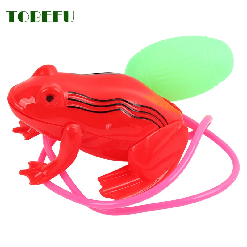 Nostalgic Toys Air Pressure Jumping Frog New Children's Horse  Wire-Controlled Airbag Blow Molding Will Jump Frog Animal Toy