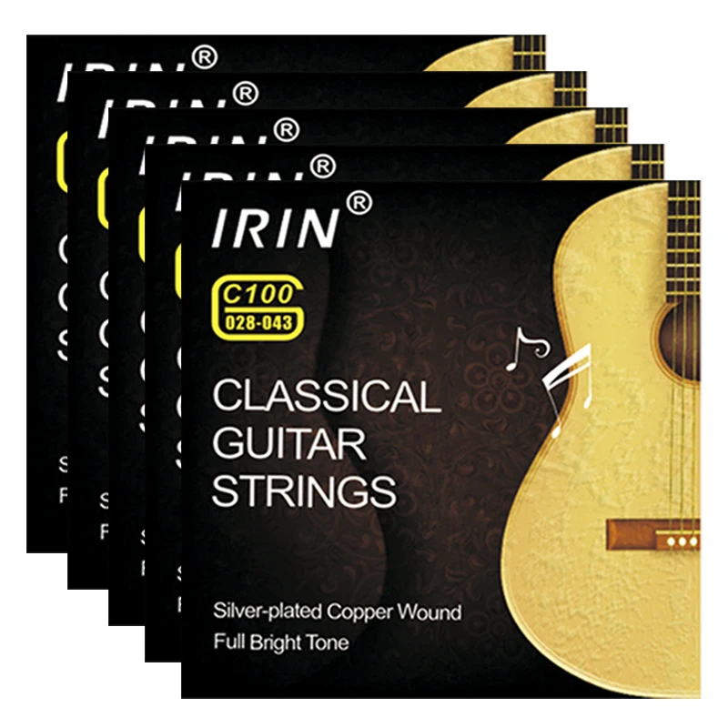 IRIN Set of 6 Nylon Guitar Strings - Classic Guitar Instrument Accessories