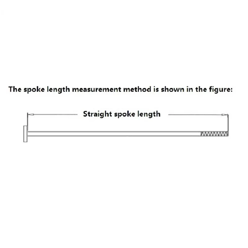 Bicycle spokes stainless steel spokes MTB 14G 2.0mm straight head straight pull round black wire bicycle parts bicycle spokes