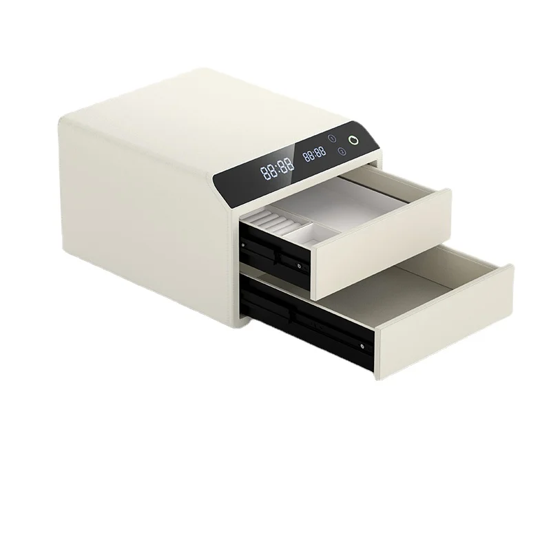

Jewelry box, safe, leather drawer-type safe, integrated intelligent fingerprint